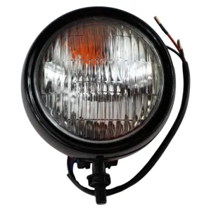 4" Chopper Headlight - Black Clear Lens