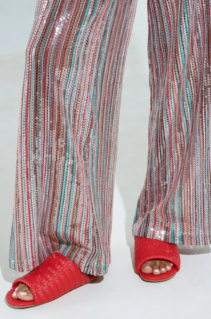 AKIRA GAIA RED BRAIDED FLAT SLIP ON SANDAL