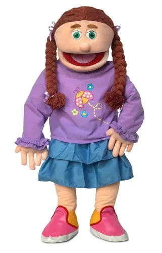 Amy, Girl Puppet,  Peach Skin (30")