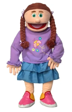 Amy, Girl Puppet,  Peach Skin (30")