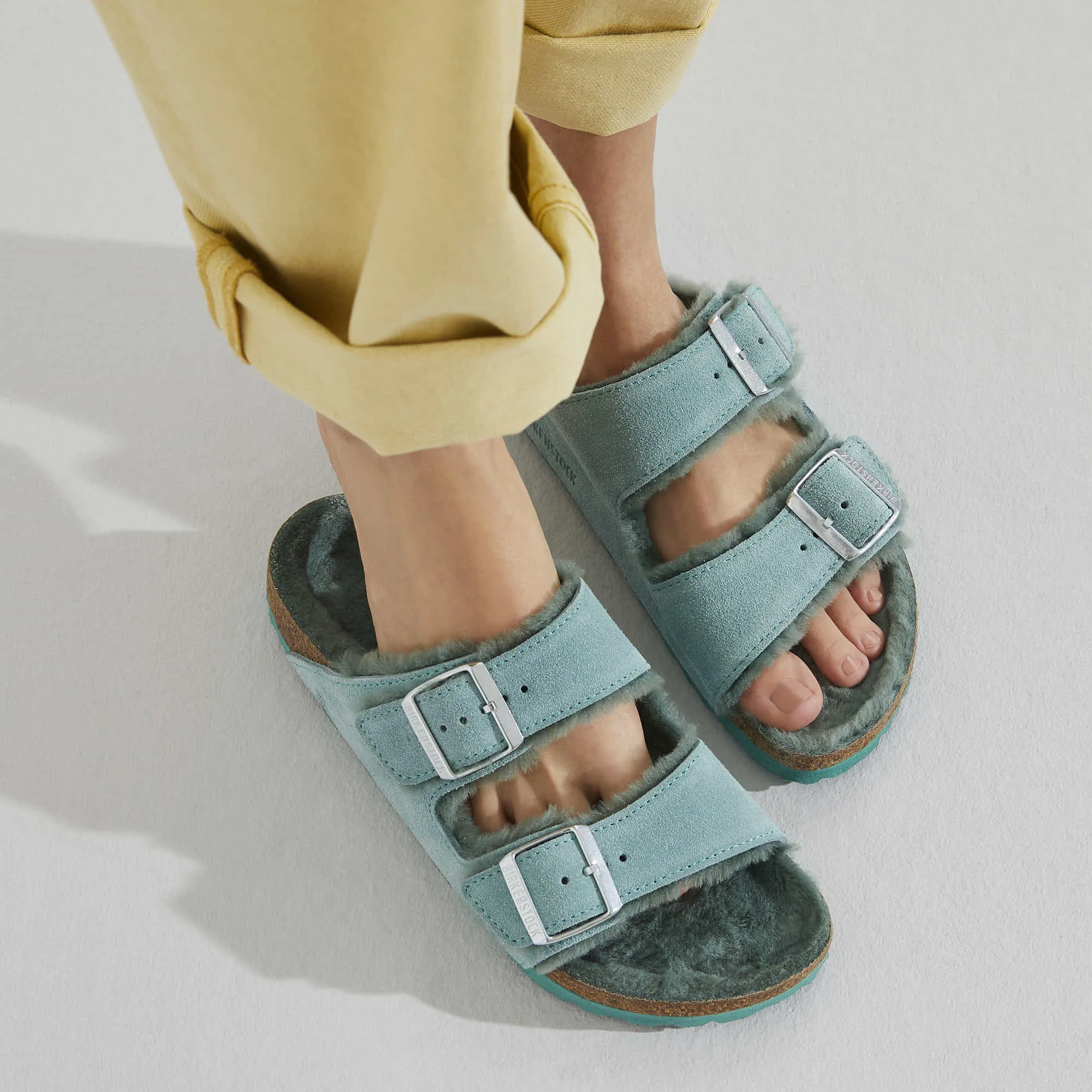 Arizona Shearling Suede Leather