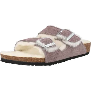 Birkenstock Arizona Shearling Kids Sandals Faded Purple