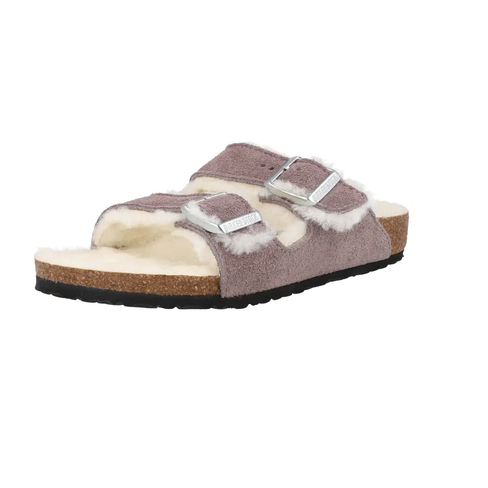 Birkenstock Arizona Shearling Kids Sandals Faded Purple