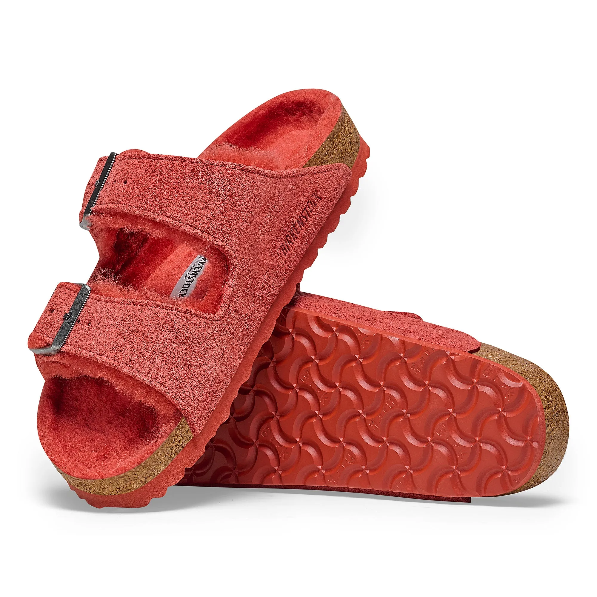 Birkenstock Arizona Shearling mars red suede/mars red shearling