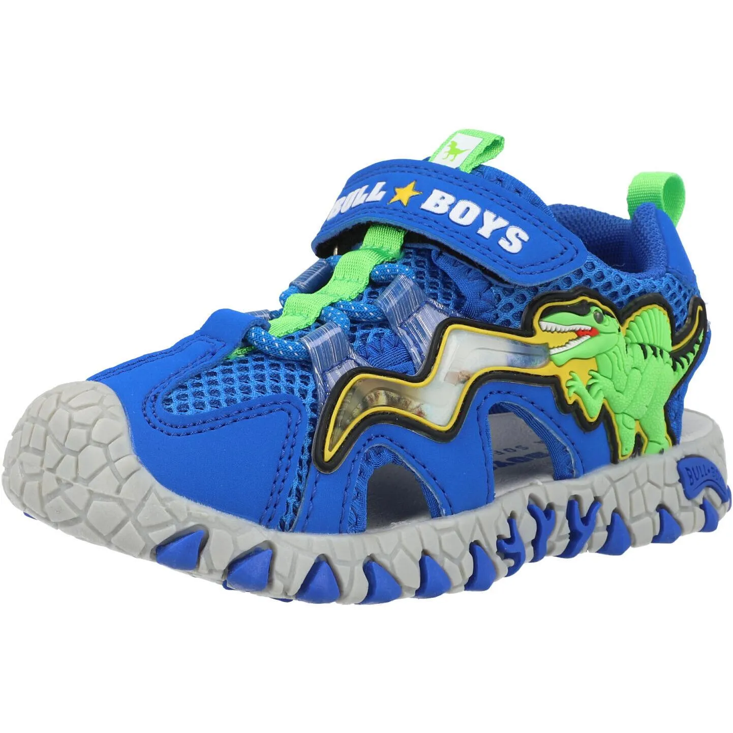 Bull Boys Spinosaurus Lights Royal Blue Sandals