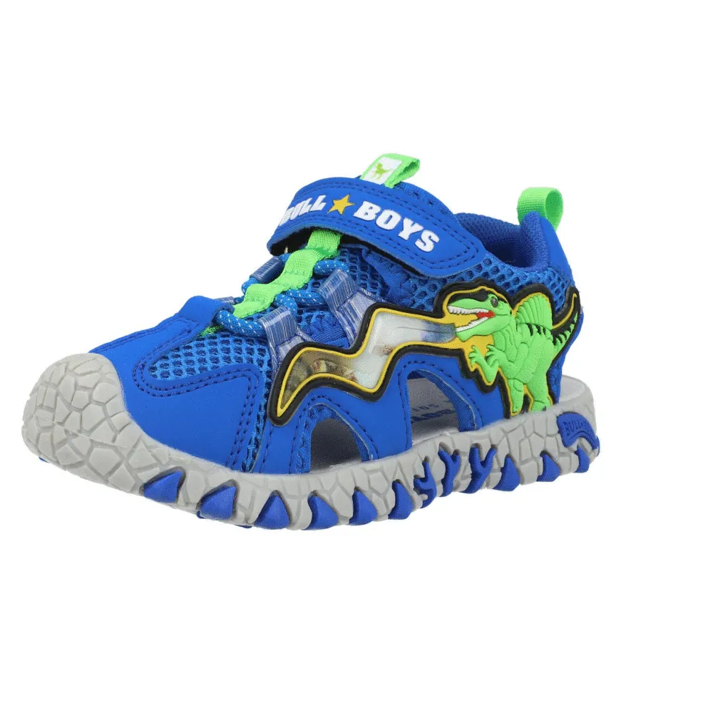 Bull Boys Spinosaurus Lights Royal Blue Sandals