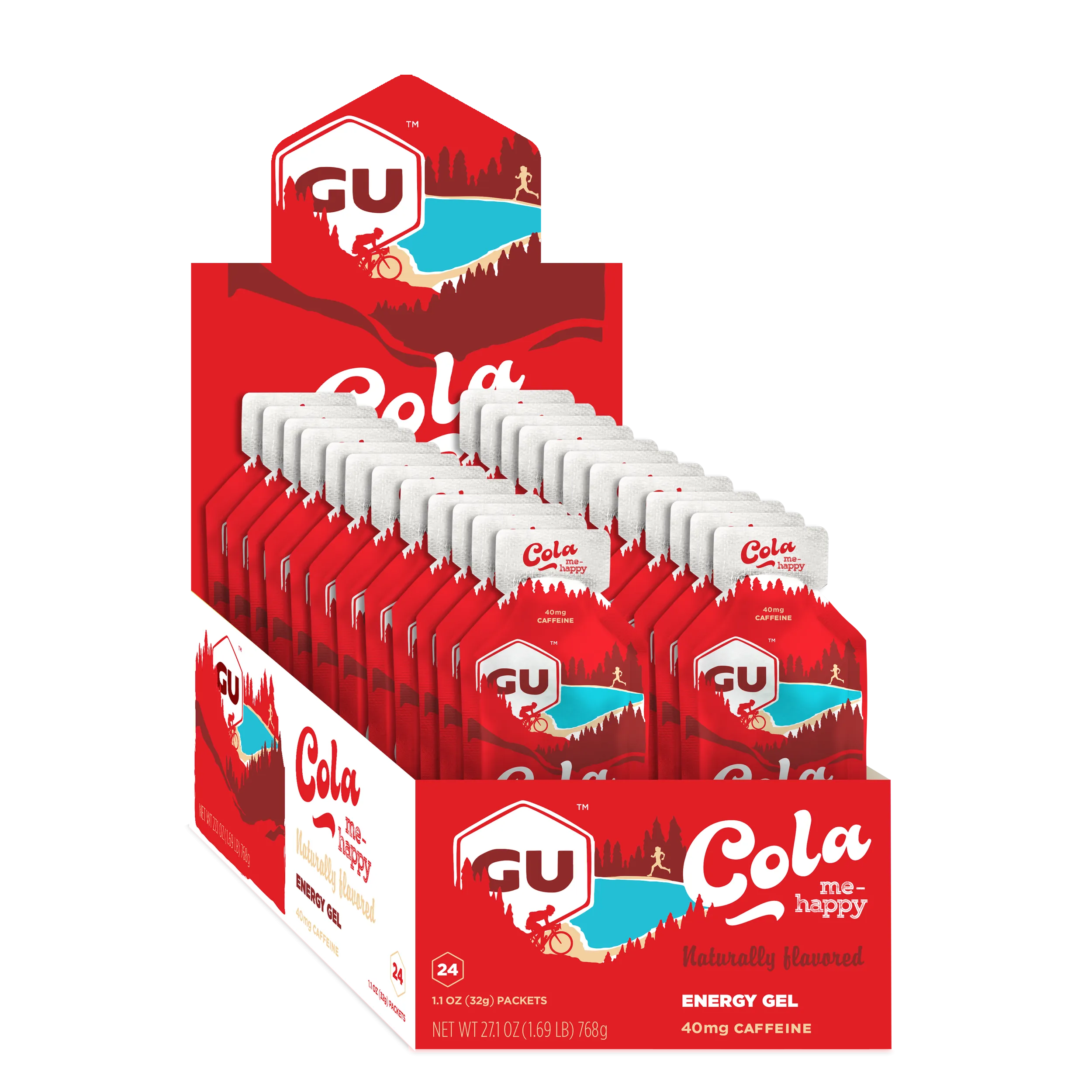 Caja de Geles Cola Me Happy GU Energy