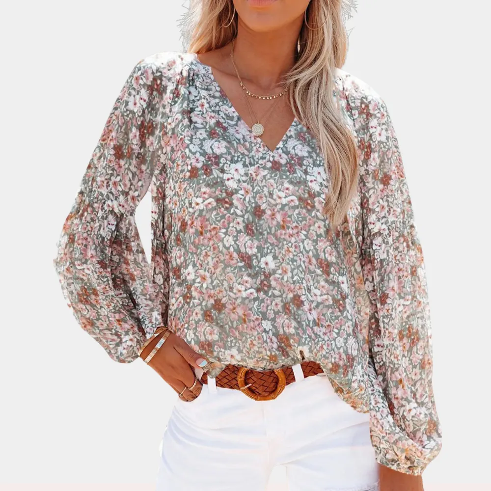 Casual & Chic Floral Chiffon Blouse