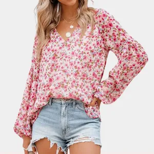 Casual & Chic Floral Chiffon Blouse