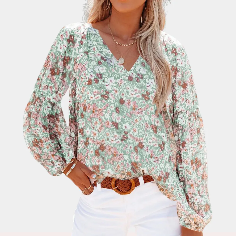 Casual & Chic Floral Chiffon Blouse