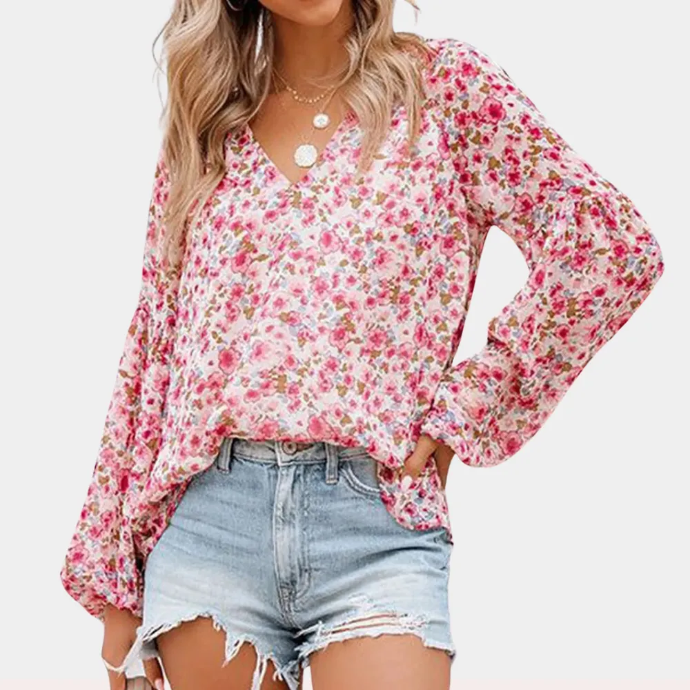 Casual & Chic Floral Chiffon Blouse