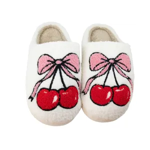 Cherry Bow Slippers
