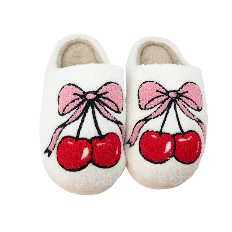 Cherry Bow Slippers