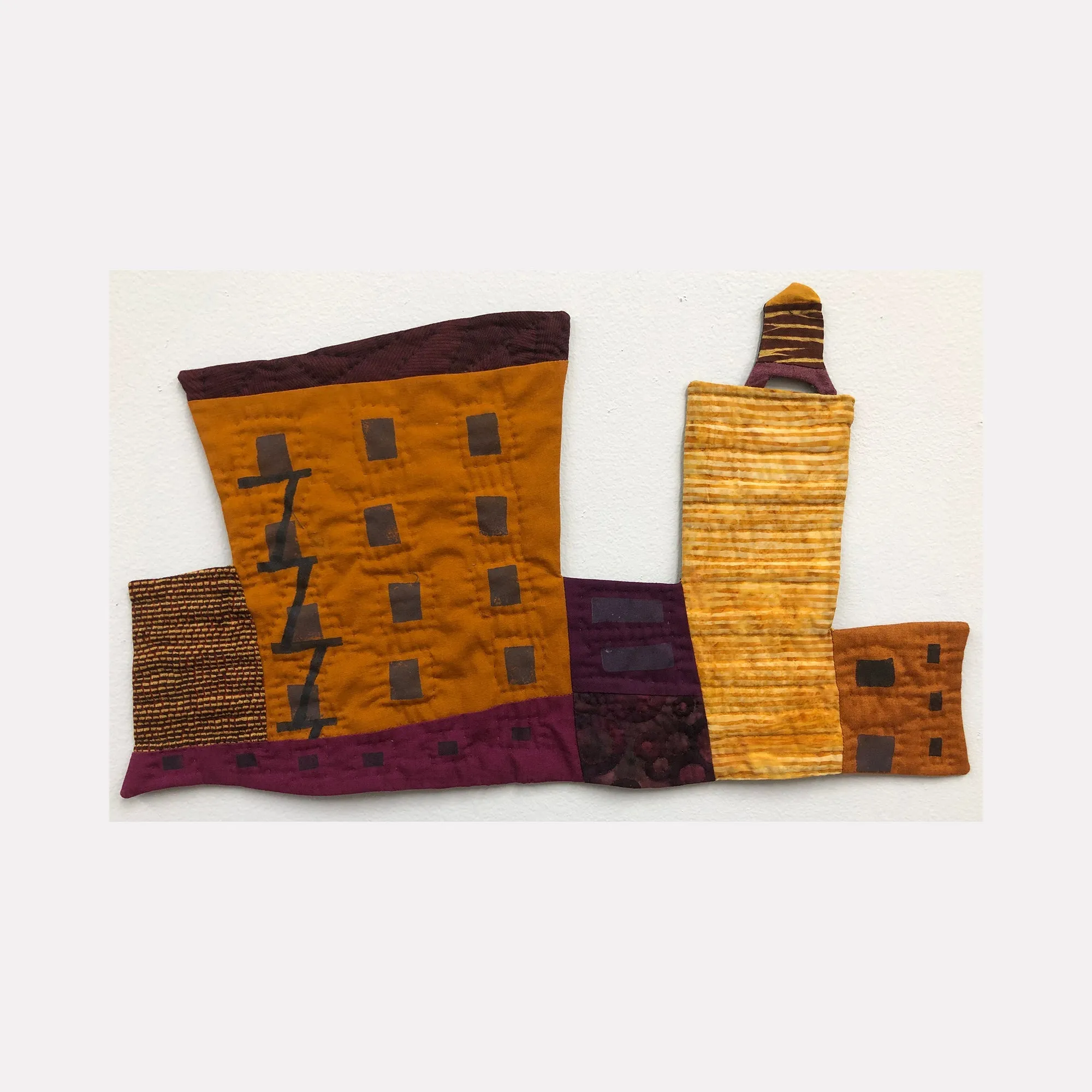 Cityscape (Shades of Gold & Violet)