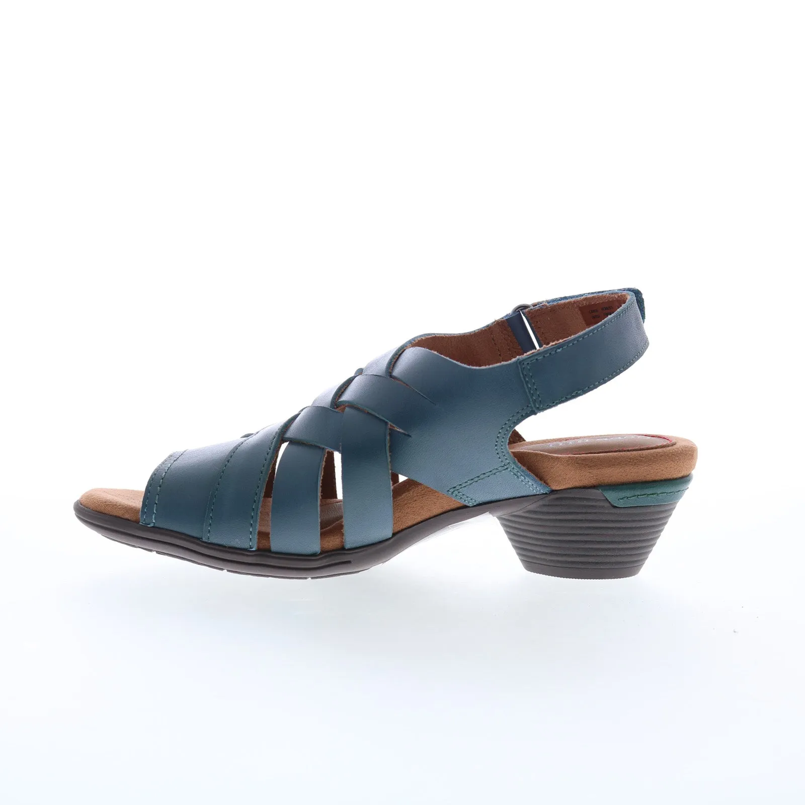 Cobb Hill Laurel Woven Sandal CJ0929 Womens Blue Slingback Sandals Shoes