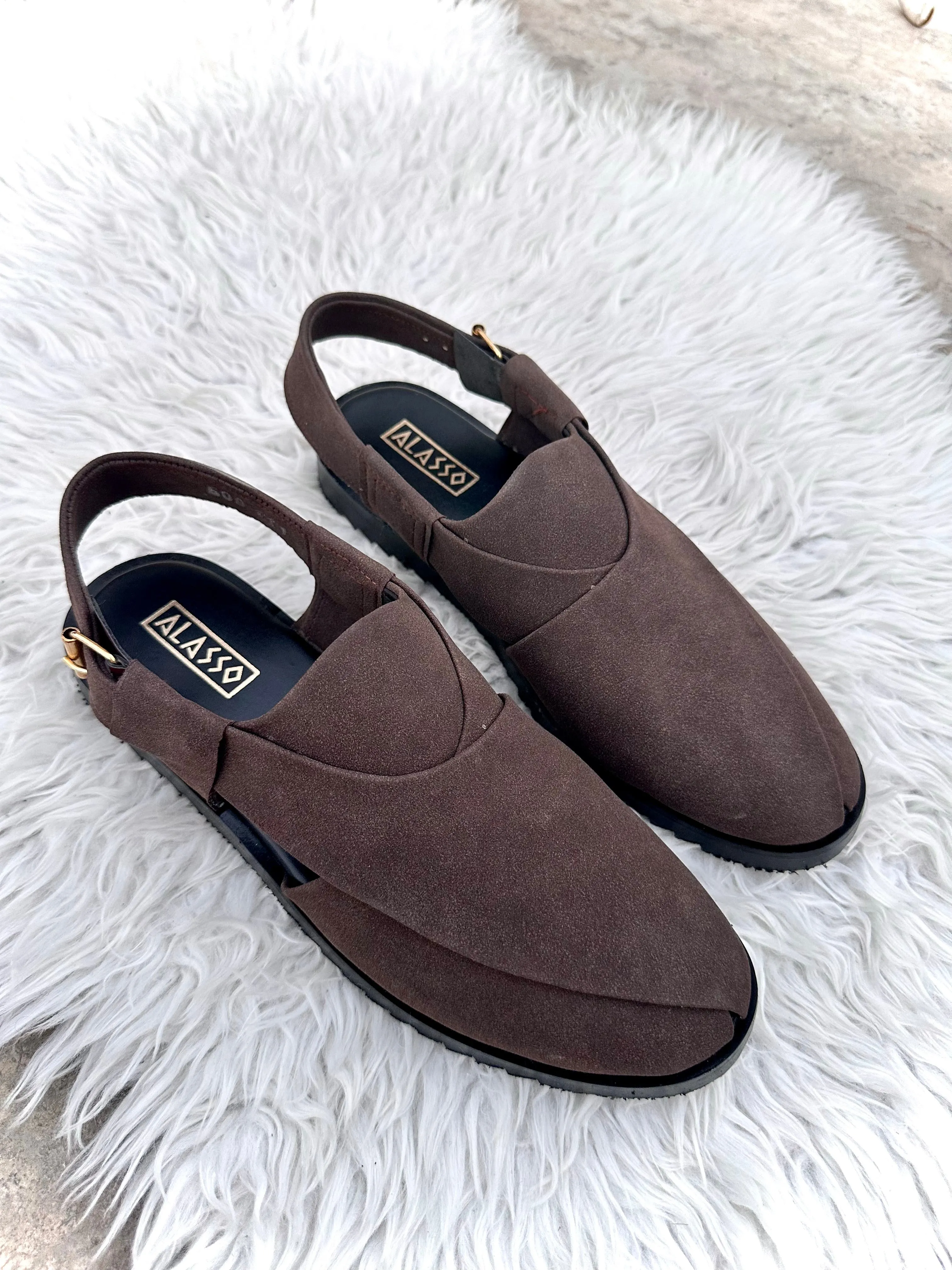 Coffee suede Peshawari