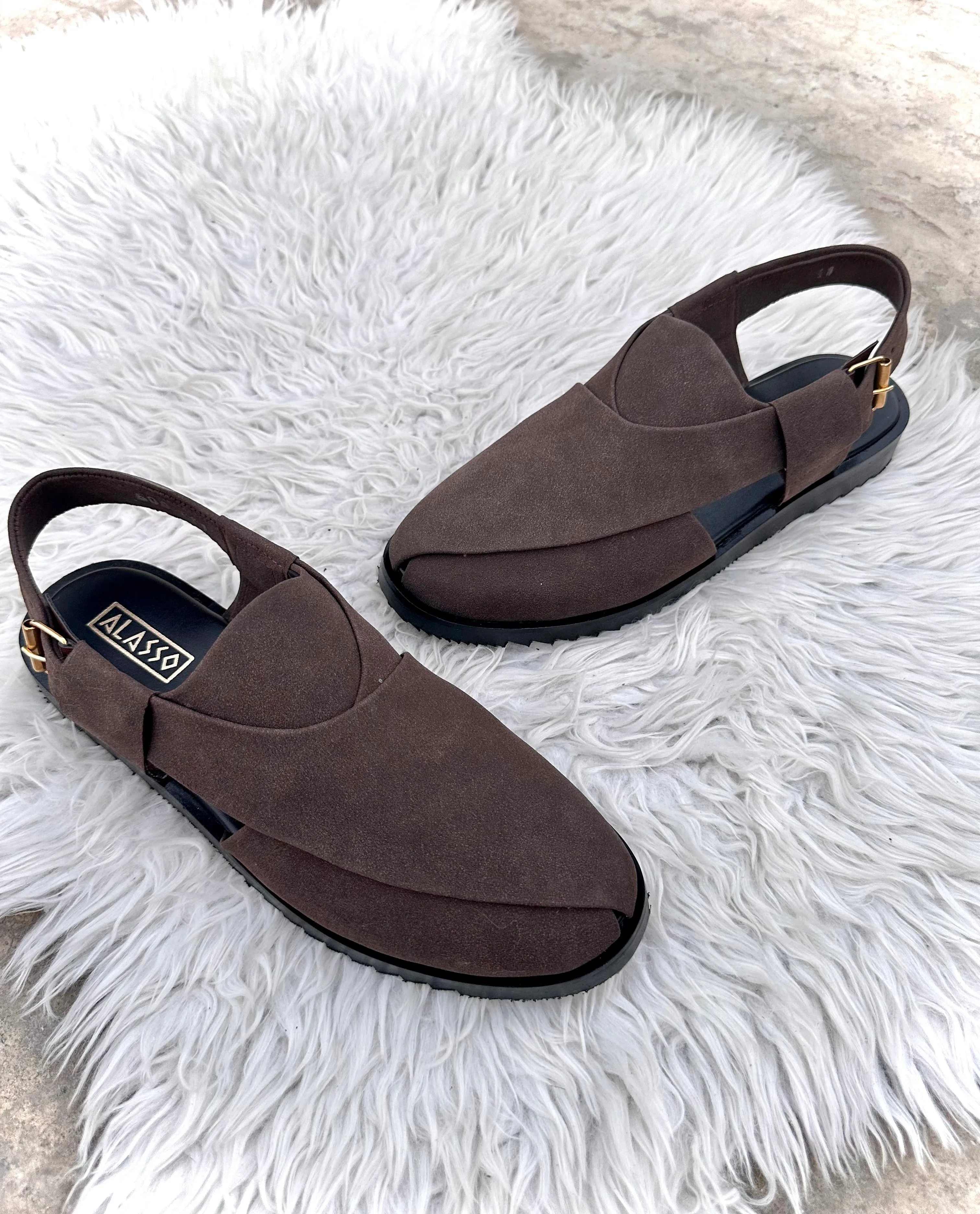 Coffee suede Peshawari