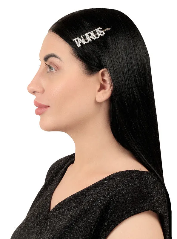 Combo Of 2 Taurus Golden Silver Hairclip