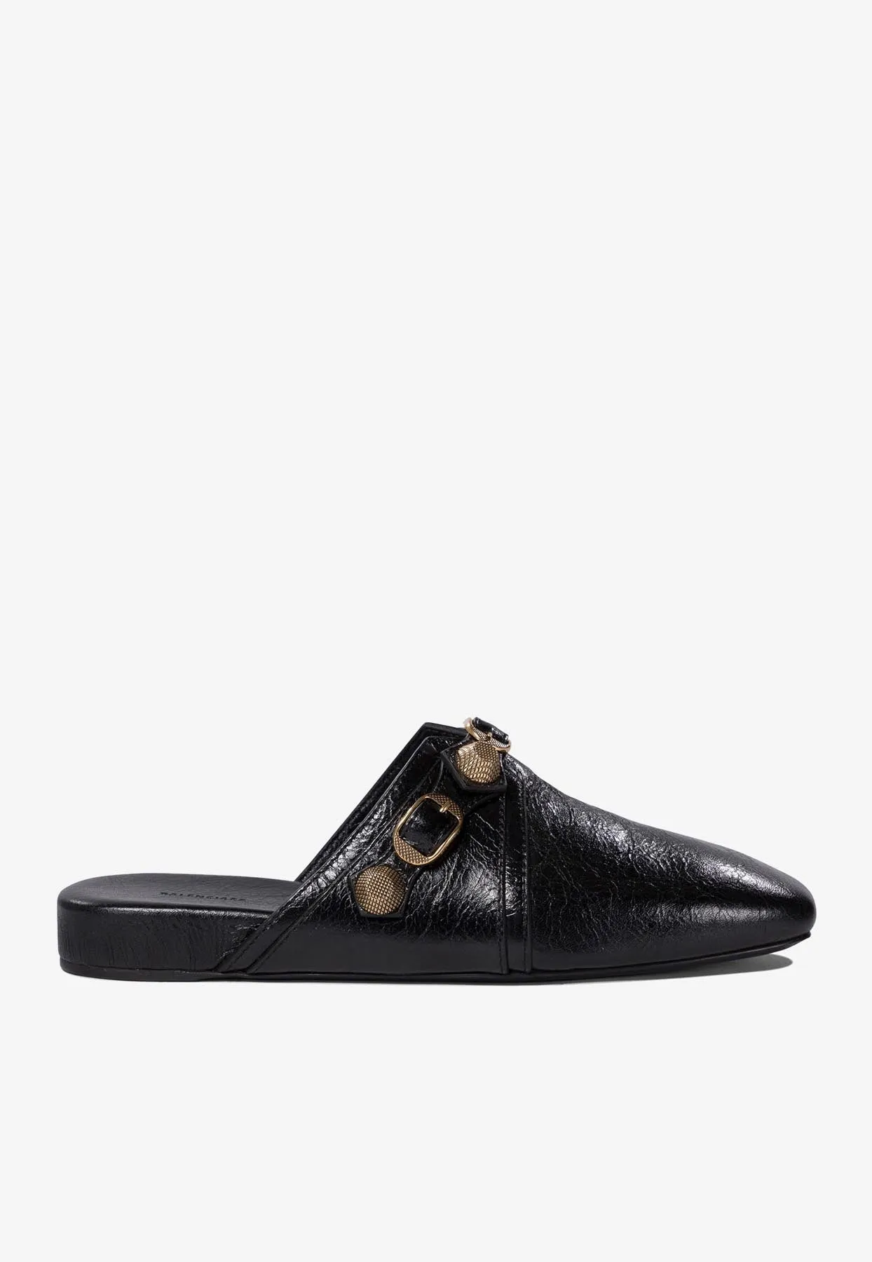 Cozy Cagole Leather Flat Mules