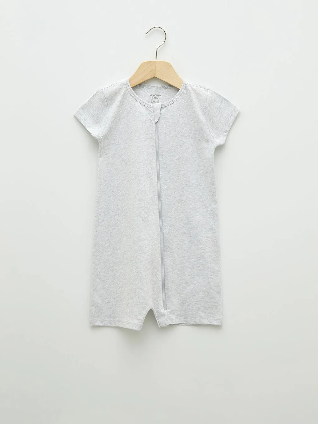 Crew Neck Short Sleeve Printed Baby Boy Jumpsuit