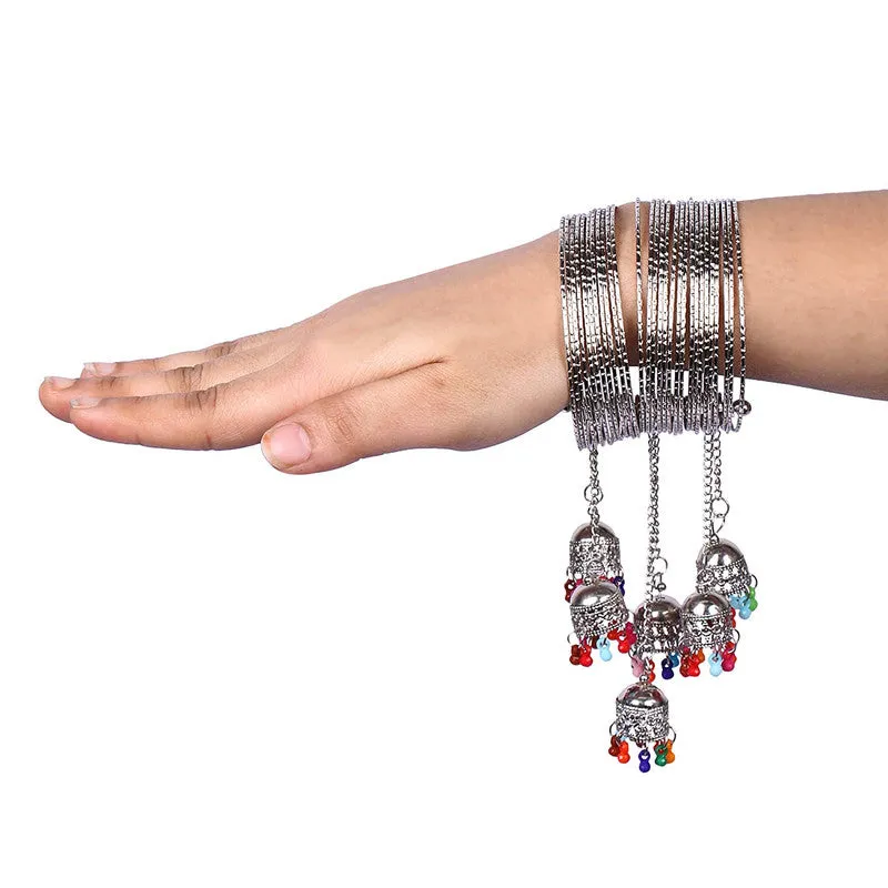 Cuff With Jhumki Latkan Bangle Bracelet
