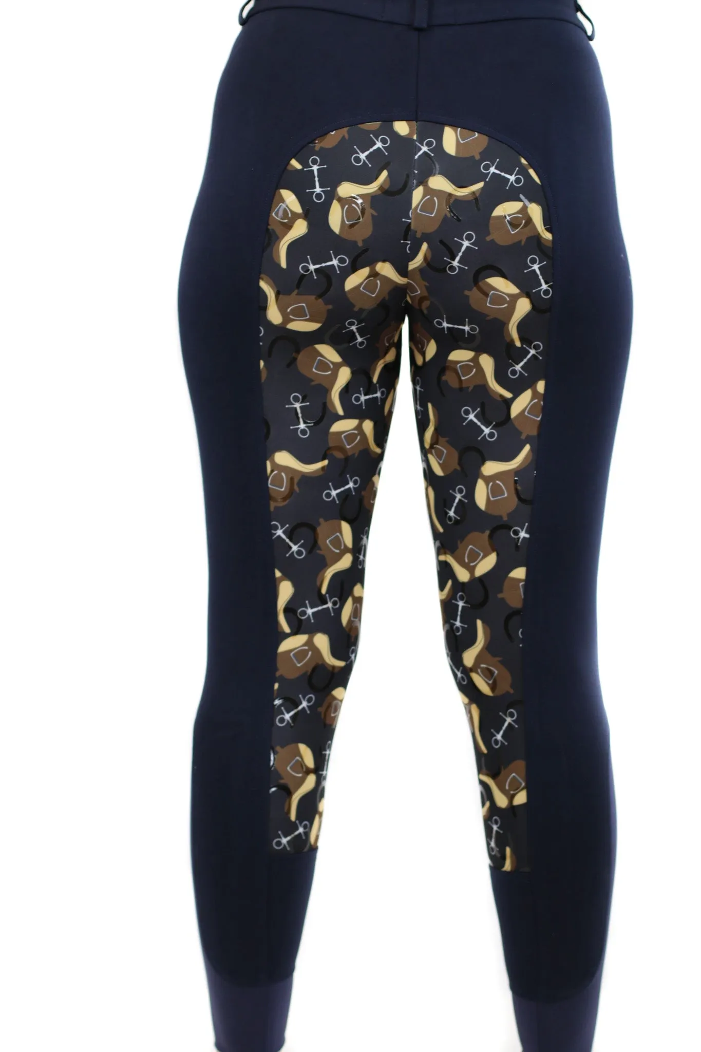 Curvy Mare | High-Waist Breech | Navy   Saddles