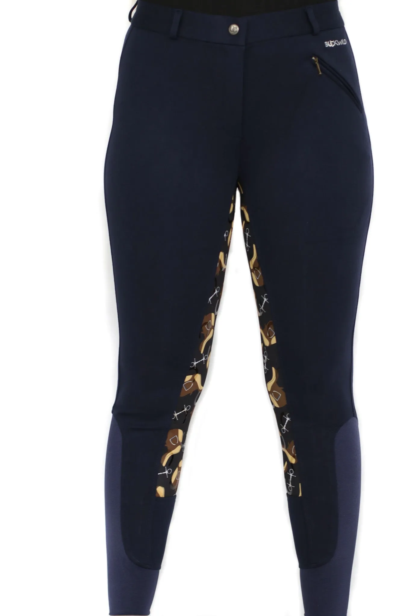 Curvy Mare | High-Waist Breech | Navy   Saddles