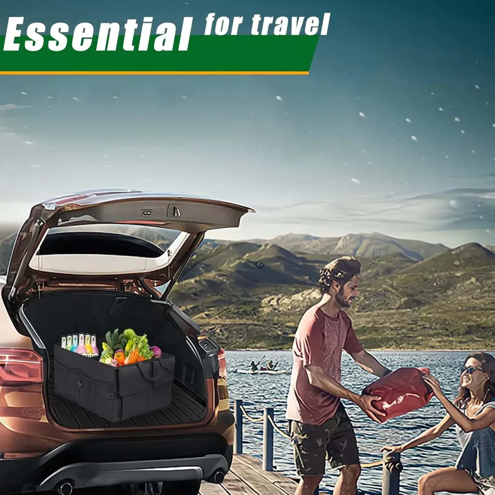 Custom Text For Car Trunk Organizer, Compatible with All Cars, Foldable Car Trunk Storage Box, Storage Bag, Waterproof, Dust-proof, Stain-Resistant PE12997