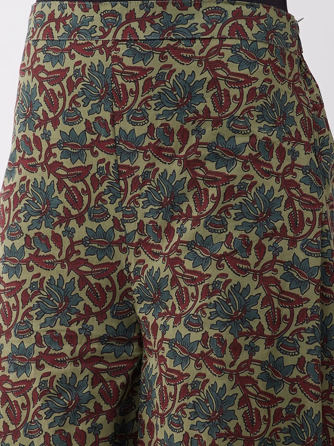 Dark Green Kalamkari Palazzo