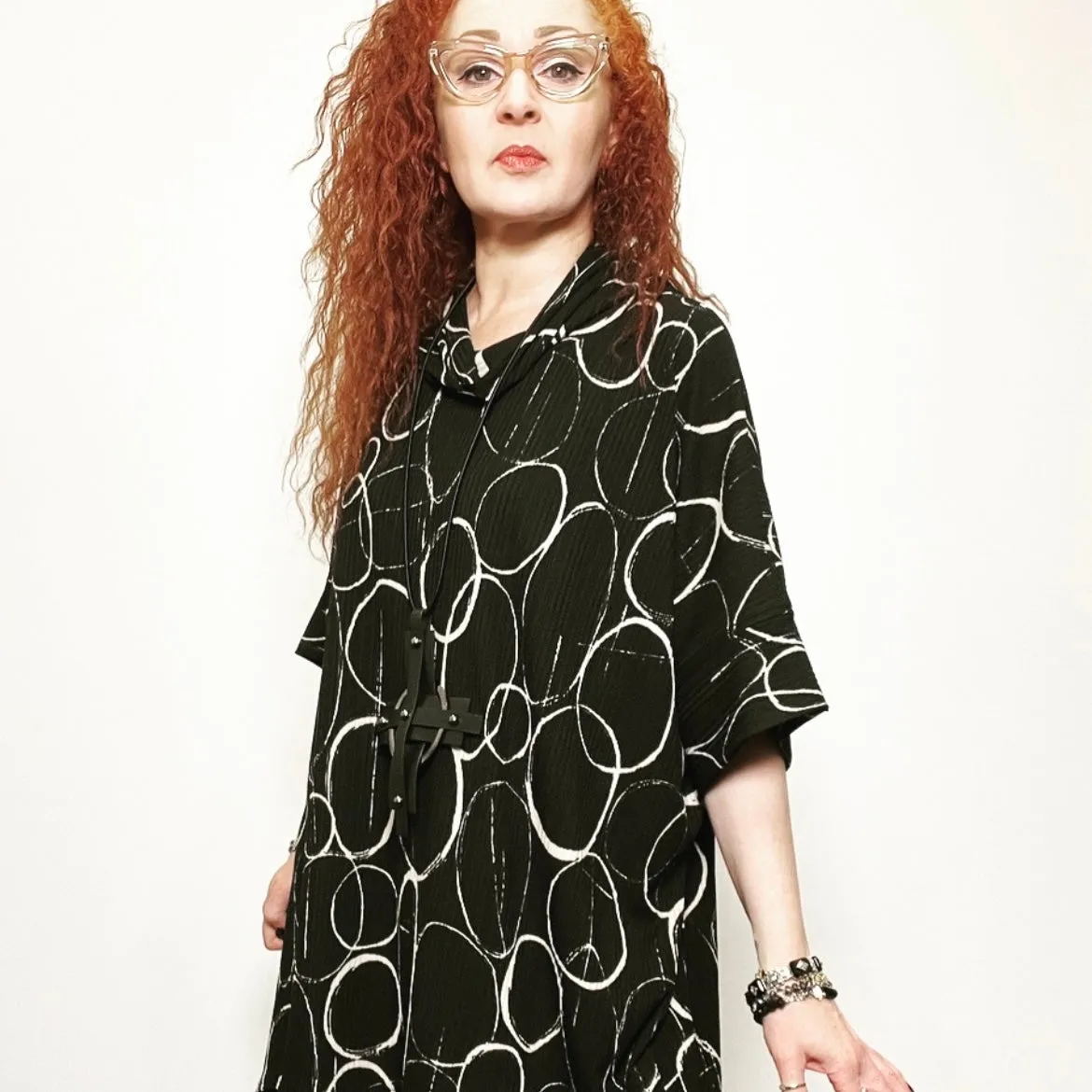 Ebony Tunic - Circles