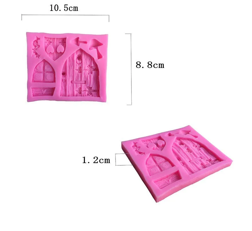 Gate Mold, Door Mold, Hobbit Molds, silicone mold, craft mold, Cake Molds, resin, jewelry mold, food mold G166
