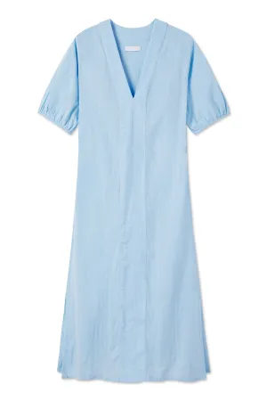 Gauze Caftan in Morning Blue