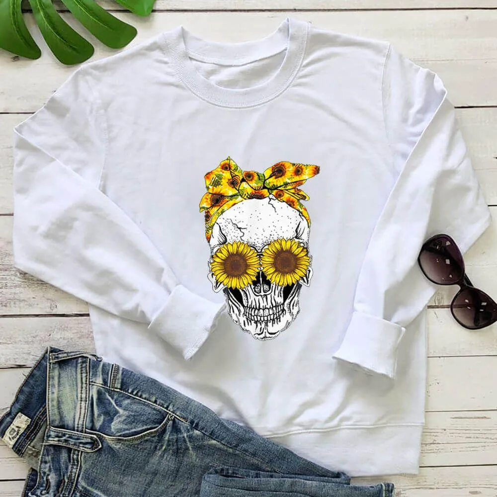 Graphic long Sleeve Shirts Chrysanthemum