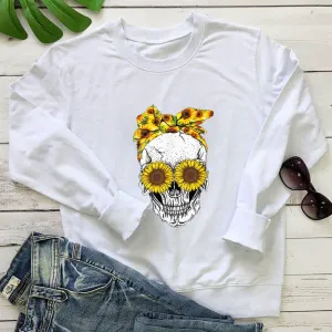Graphic long Sleeve Shirts Chrysanthemum