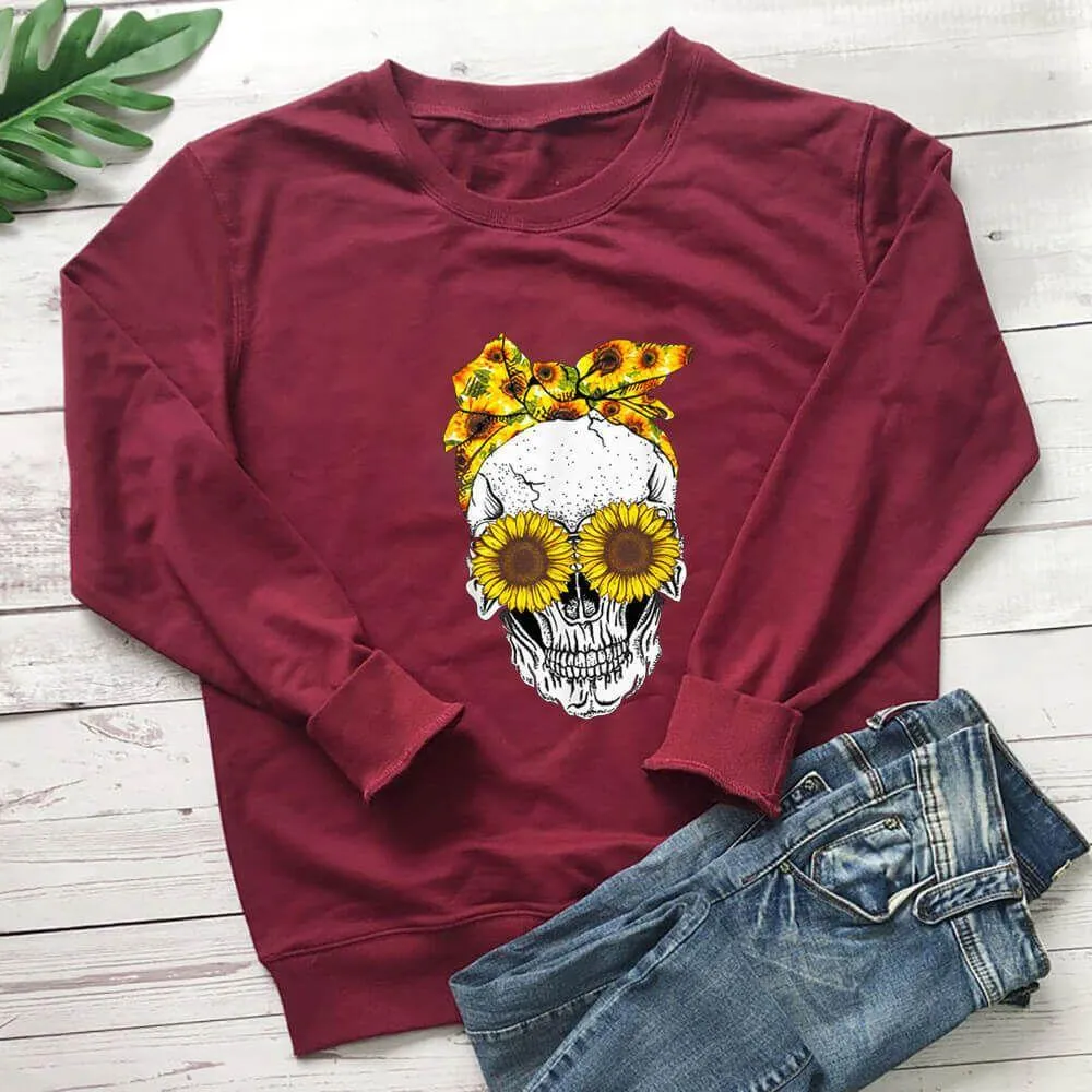 Graphic long Sleeve Shirts Chrysanthemum