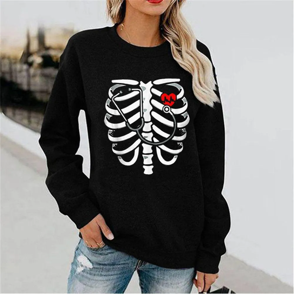 Graphic long Sleeve Shirts Rib