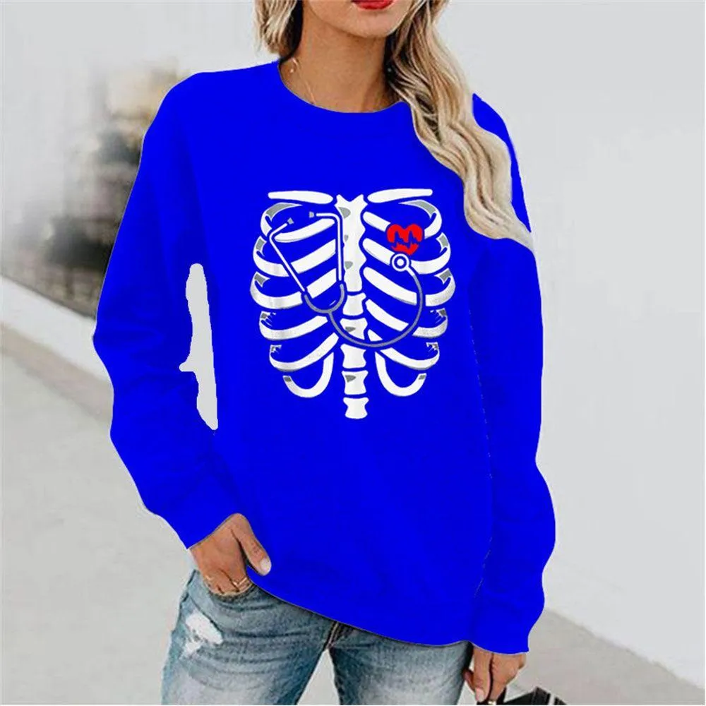 Graphic long Sleeve Shirts Rib