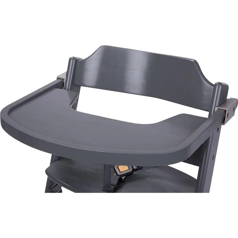 Grow-with-Me 3-in-1 Adjustable Height Wooden High Chair & Tray | Warm Grey | 6m - 10 years