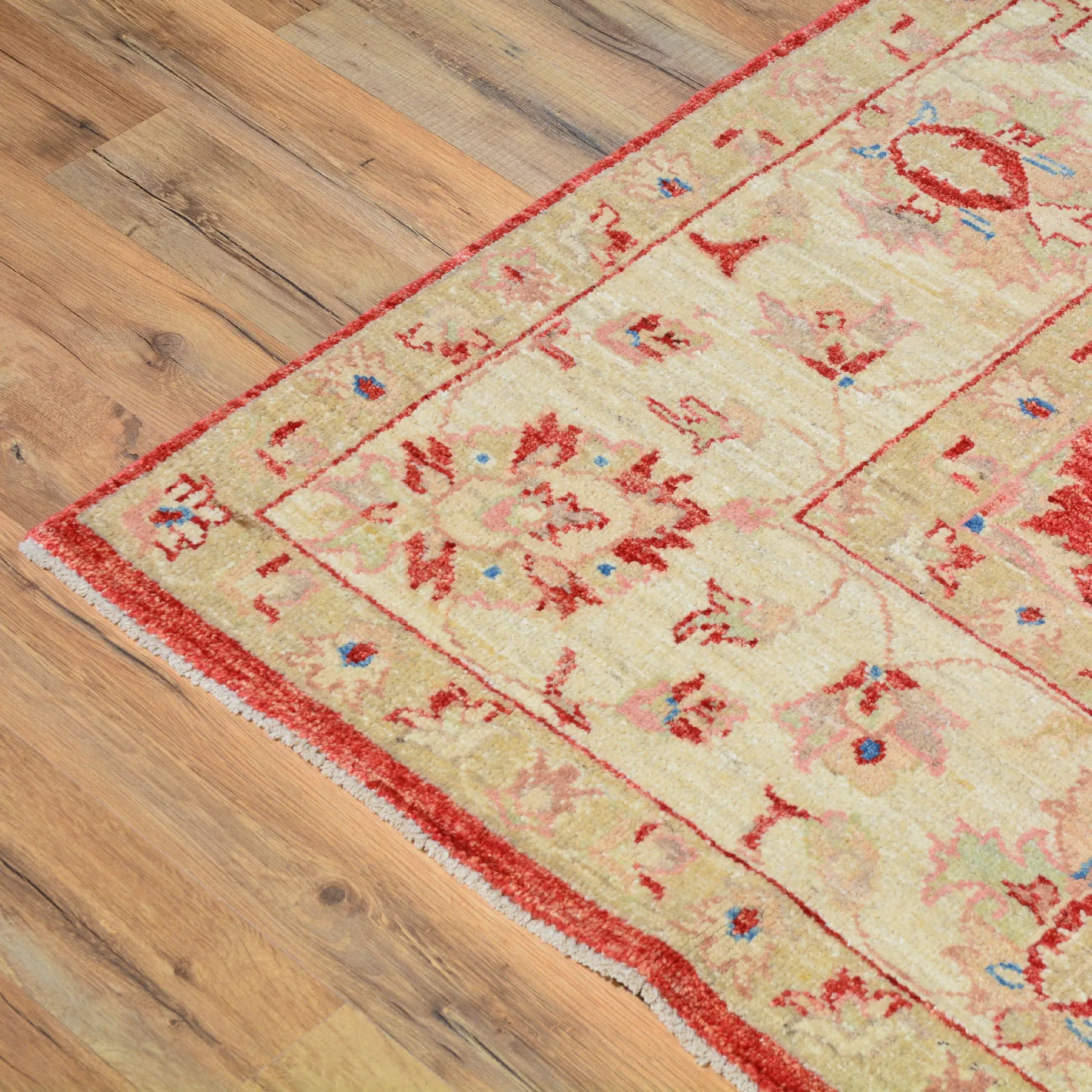 Hand-Woven Turkish Oushak Chobi Design Handmade Wool Rug (Size 6.0 X 6.0) Brral-3927