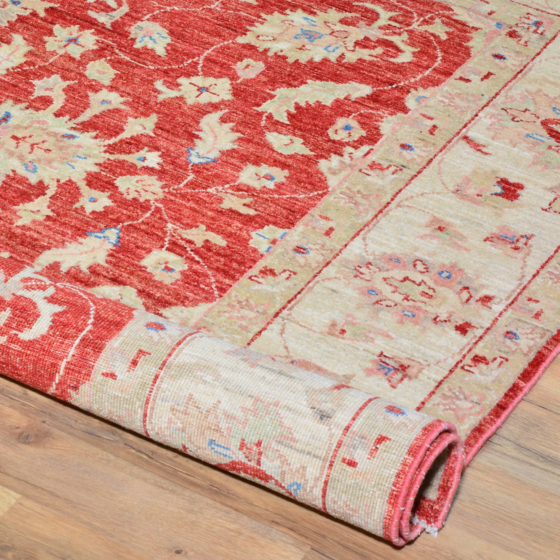 Hand-Woven Turkish Oushak Chobi Design Handmade Wool Rug (Size 6.0 X 6.0) Brral-3927