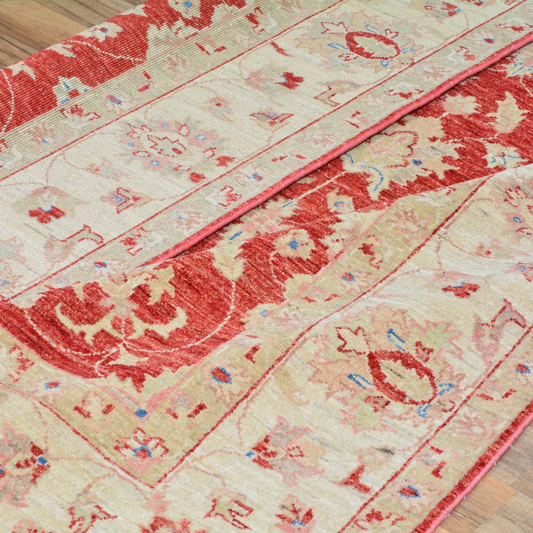 Hand-Woven Turkish Oushak Chobi Design Handmade Wool Rug (Size 6.0 X 6.0) Brral-3927