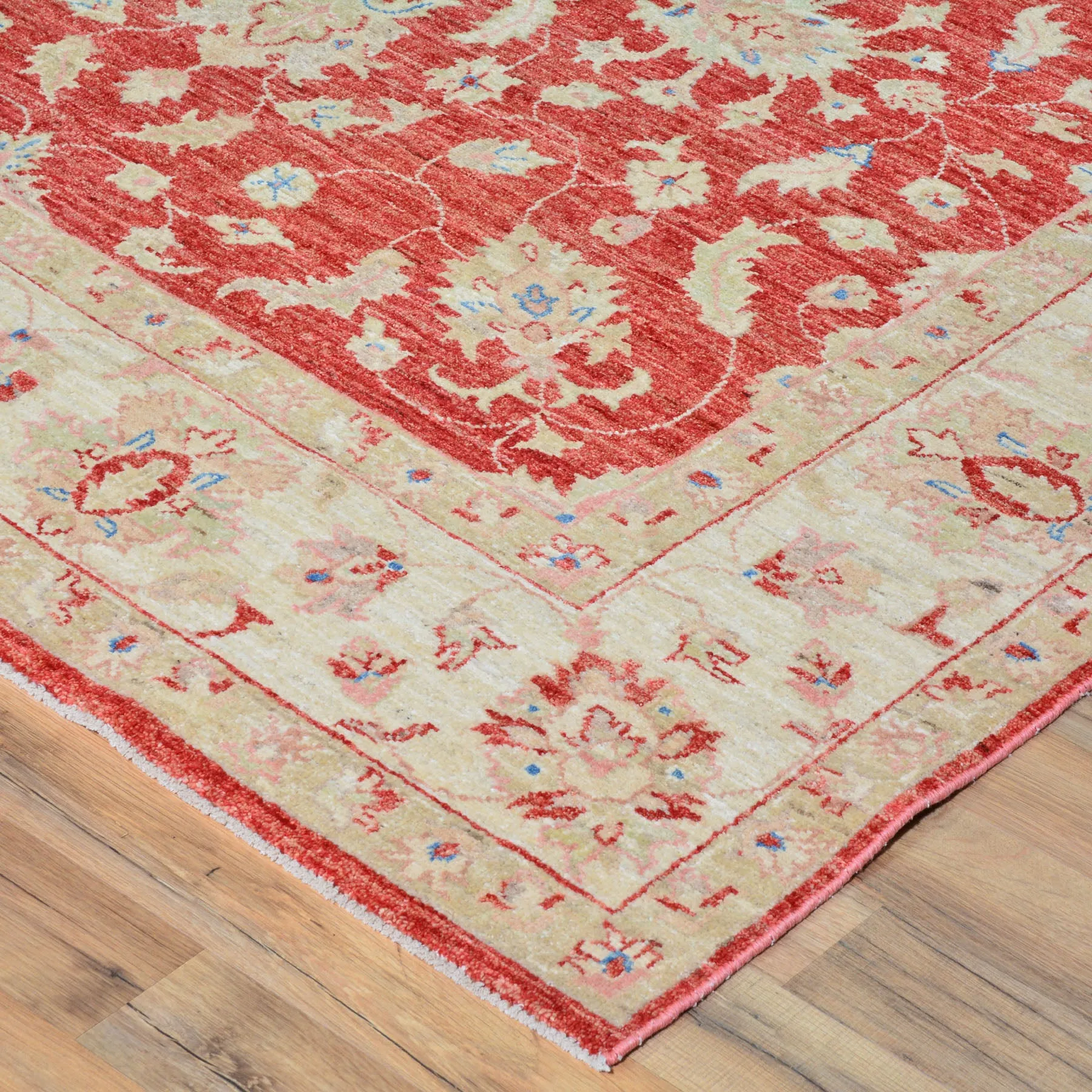Hand-Woven Turkish Oushak Chobi Design Handmade Wool Rug (Size 6.0 X 6.0) Brral-3927