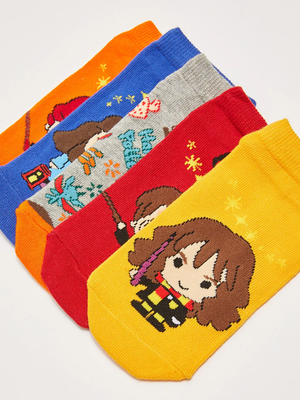 Harry Potter Patterned Boy Booties Socks 5-pack