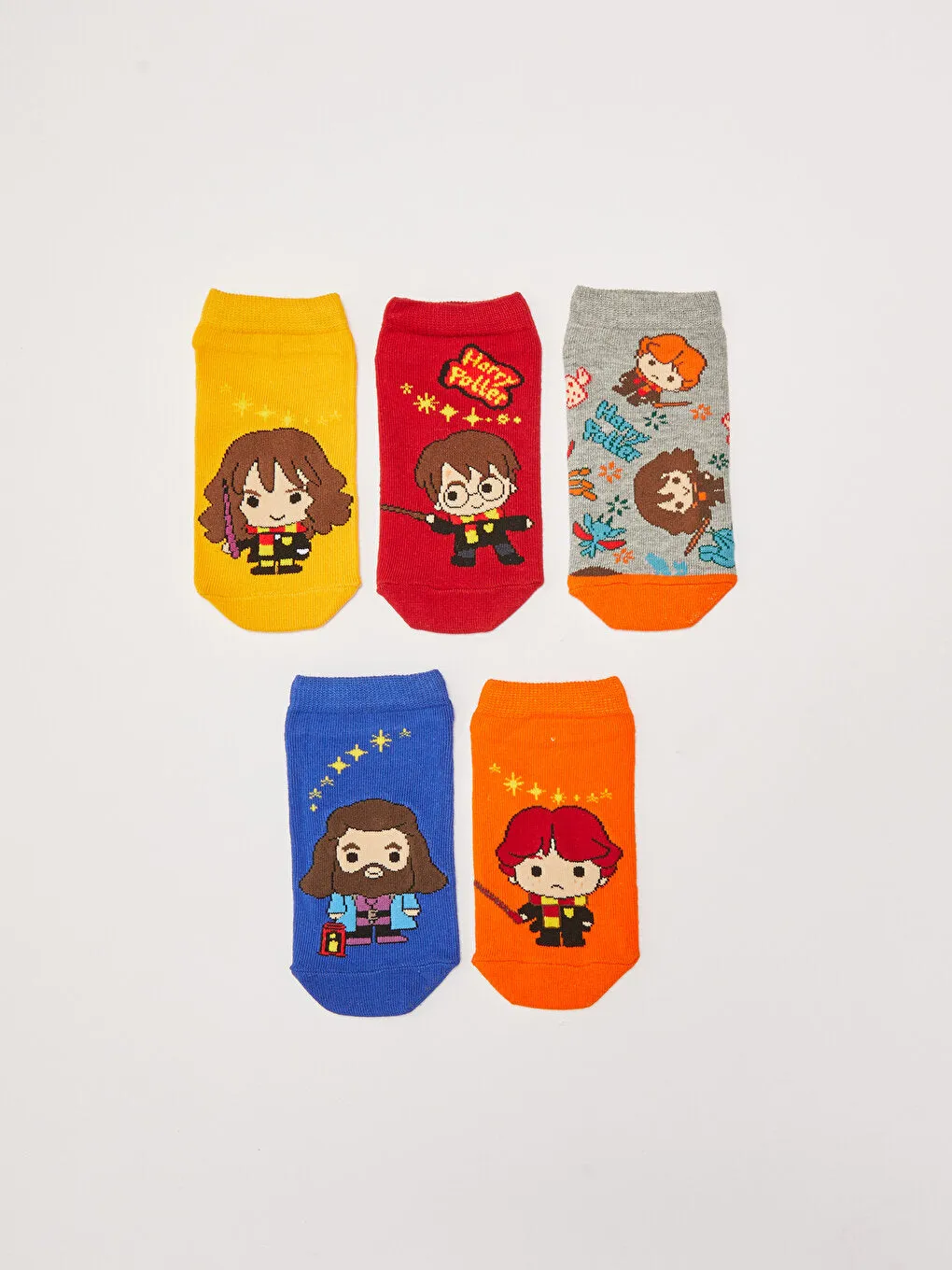 Harry Potter Patterned Boy Booties Socks 5-pack