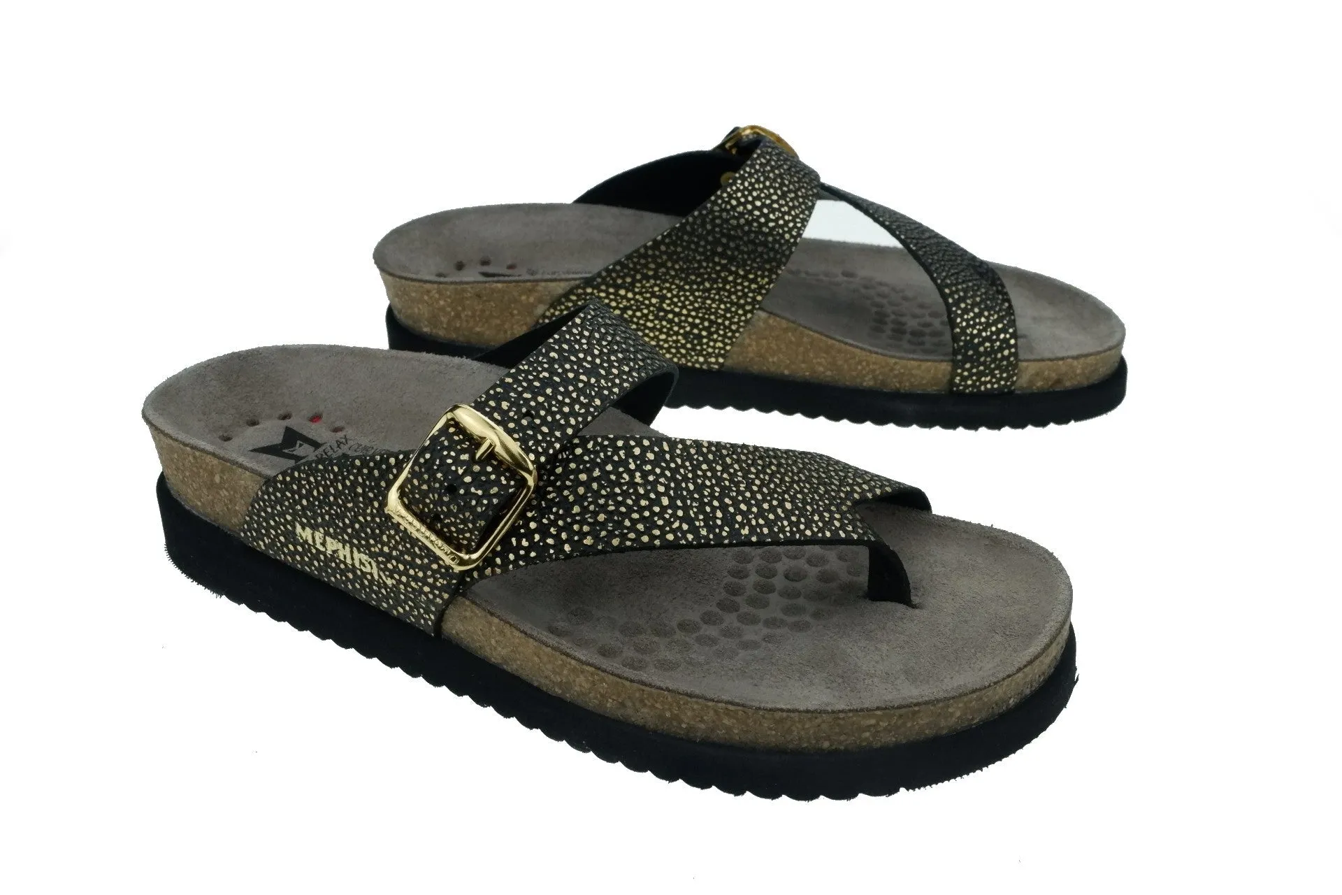 'Helen' women's sandal - Dark gold