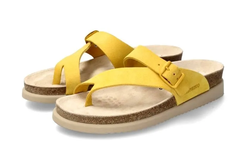 'Helen' women's toe sandal - yellow