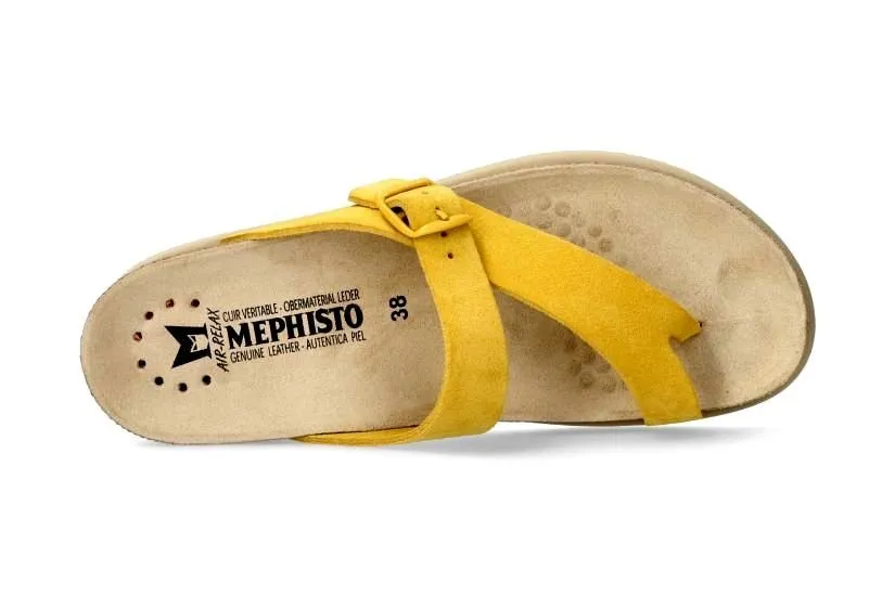 'Helen' women's toe sandal - yellow