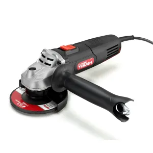 Hyper Tough 6 Amp 4-1/2" Corded Angle Grinder w Handle, Adjustable Guard, Wrench