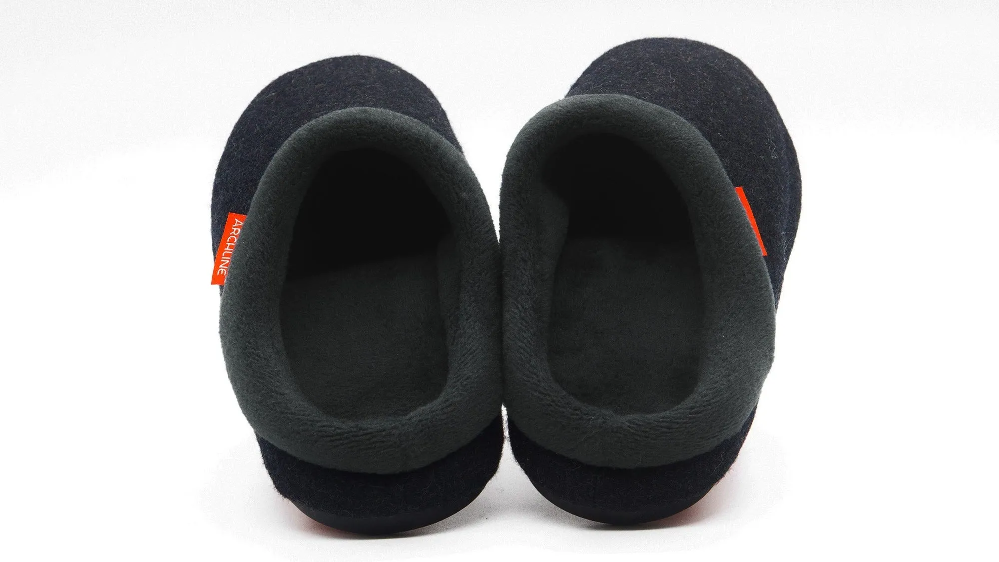 JERRY OPEN SLIPPER || CHARCOAL MARL || ARCHLINE