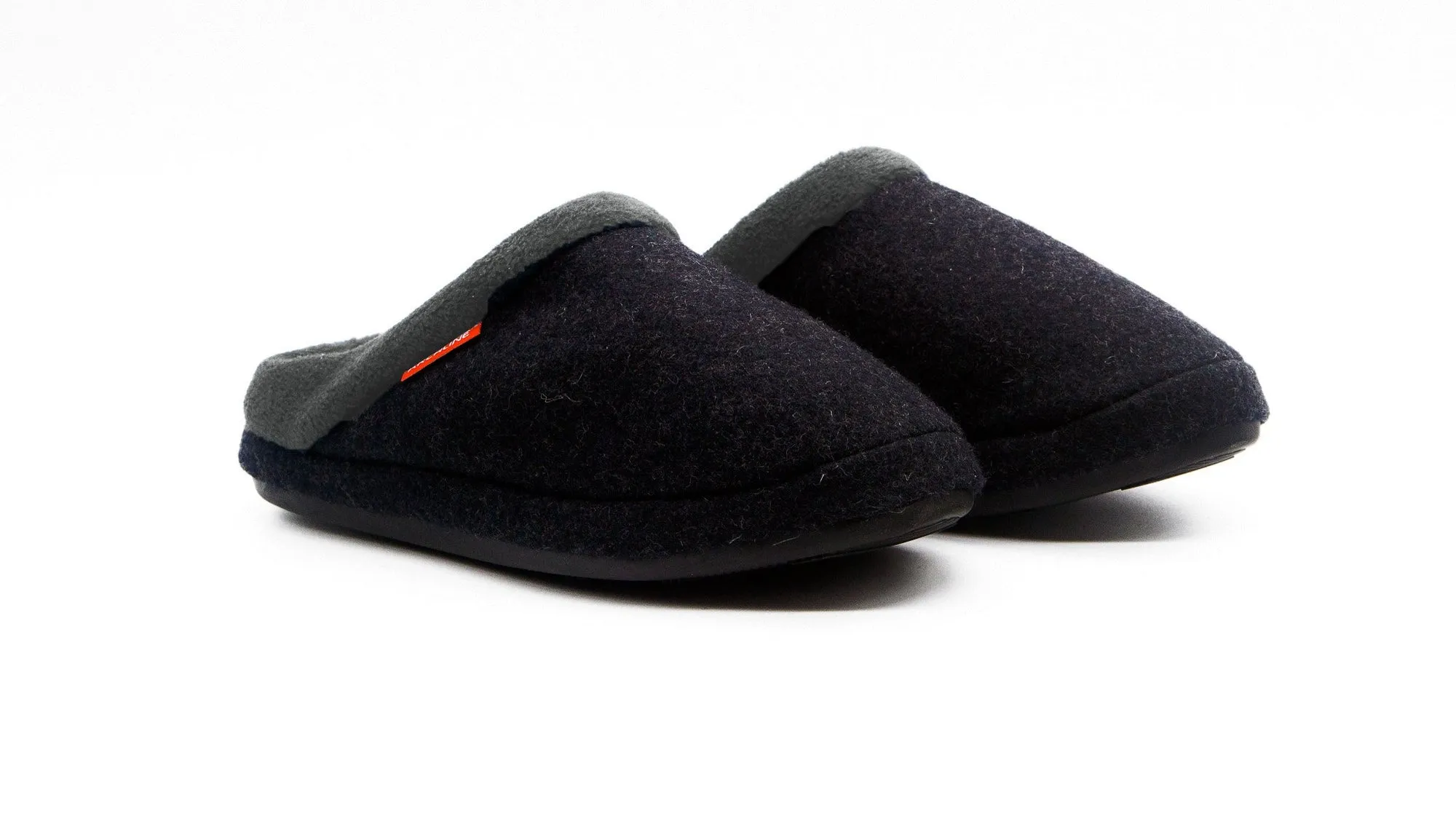 JERRY OPEN SLIPPER || CHARCOAL MARL || ARCHLINE